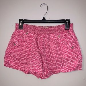 Rewind Pink Side-Button Shorts